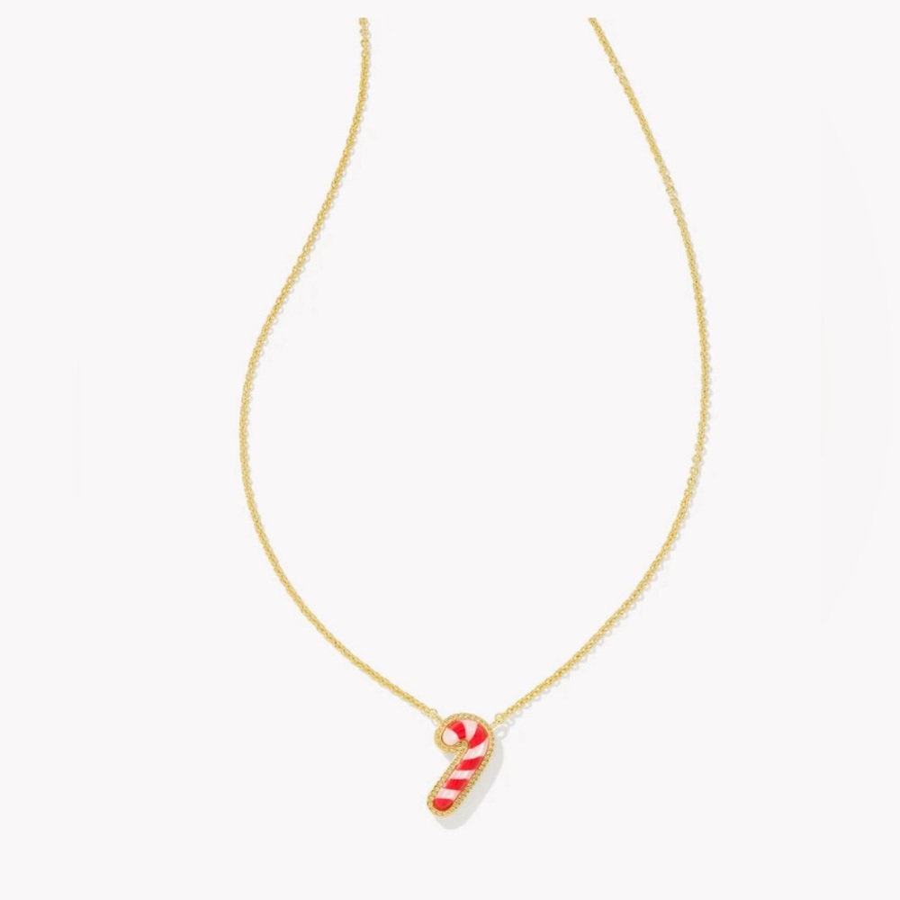 CANDY CANE GOLD SHORT NECKLACE